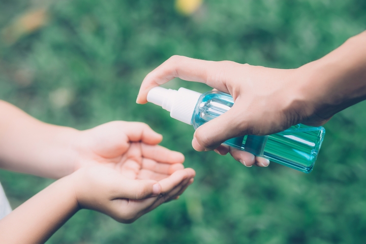 After you take your kids trick or treating, remember to clean your hands and sanitize any Halloween treats.